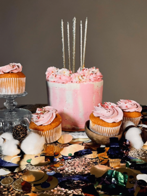 Cupcakes Rose / Framboise / Leetchi