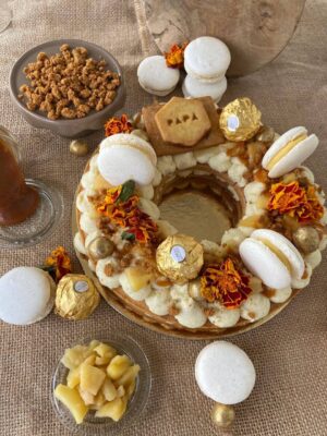 Couronne vanille pommes caramélisées